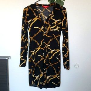 Guess Black Dress With Chains ⛓